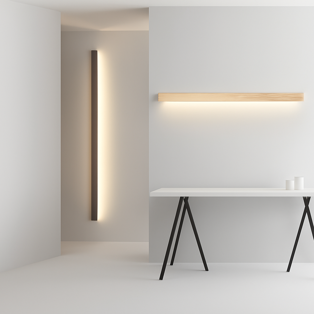 applique murale Longue bande LED en bois - vue 6 sur 10