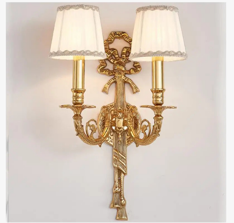 applique murale luxueuse en cuivre pour hôtel et villa