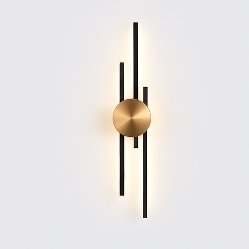applique murale minimaliste en laiton led atmosphère - vue 13 sur 18