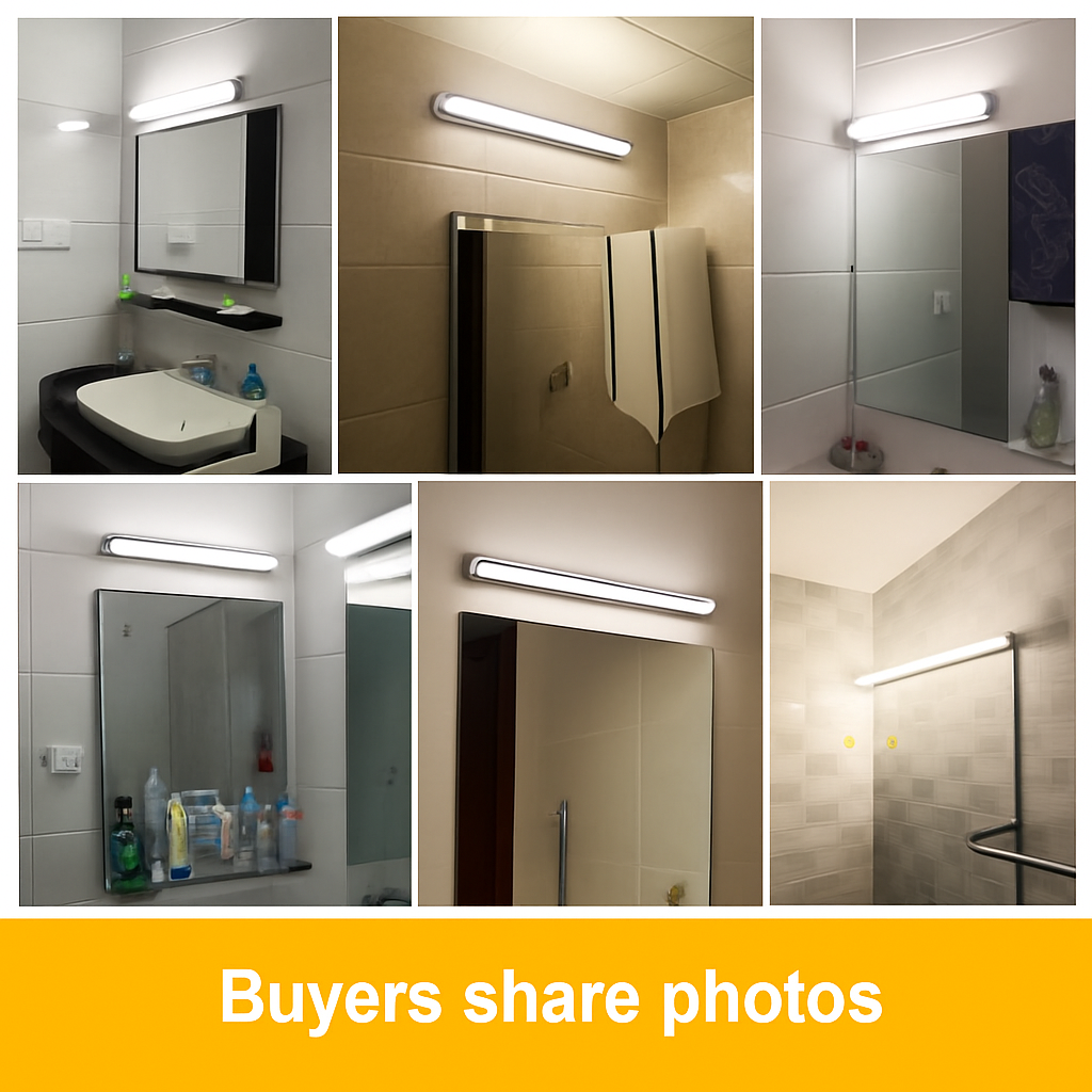 Applique murale miroir salle de bains appliques murales modernes 42CM 52CM 9W 12W toilettes luminaires muraux appliques intérieur chambre - vue 5 sur 7