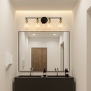 applique murale miroir salle de bains luminaires industrielle vanité luminaire avec abat-jour en verre