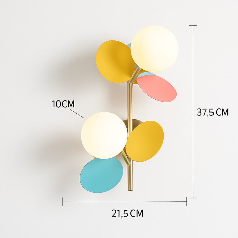 Applique murale moderne coloré pour enfant Clover