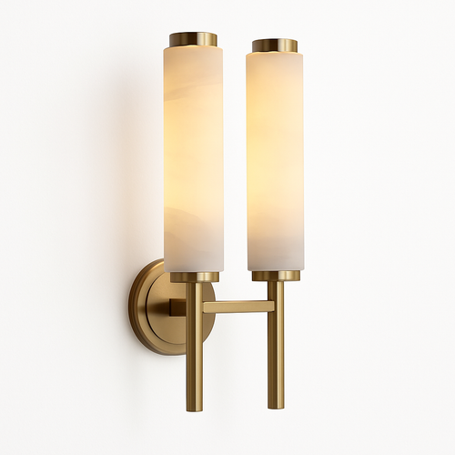 Applique murale moderne cuivre marbre