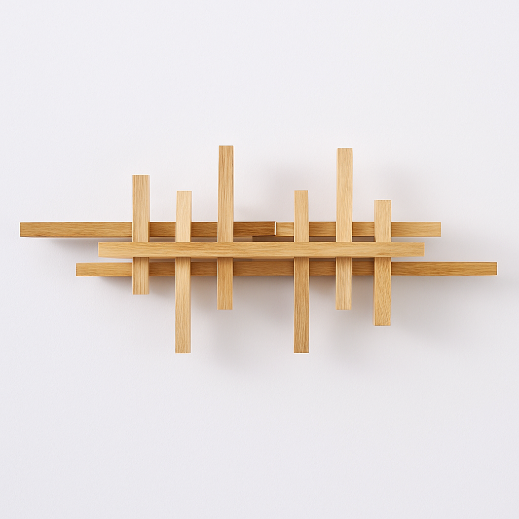 applique murale moderne en bois avec éclairage led décoratif - vue 5 sur 13