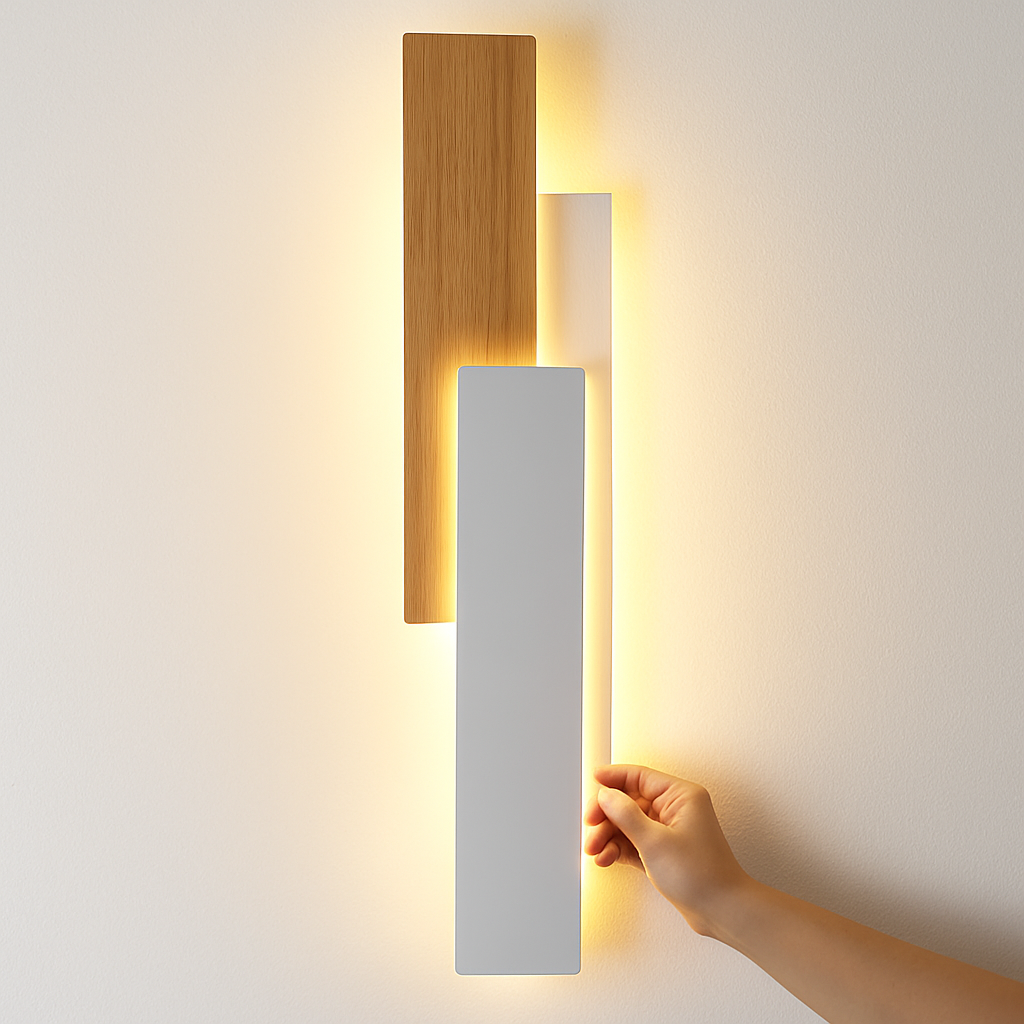 Applique murale moderne en bois naturel - vue 3 sur 12