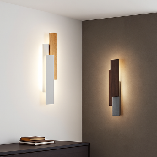 Applique murale moderne en bois naturel