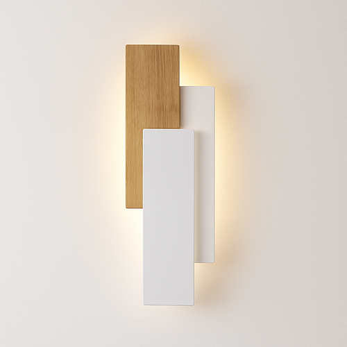 Applique murale moderne en bois naturel