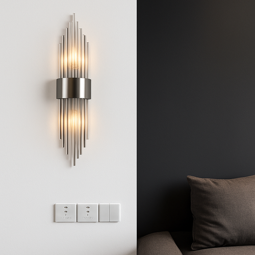 applique murale moderne en cristal éclairage intérieur décoratif design luxe - vue 5 sur 15