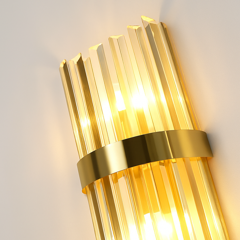 applique murale moderne en cristal de luxe led luminarias