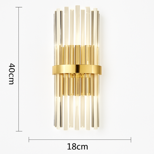 applique murale moderne en cristal de luxe led luminarias - vue 7 sur 7