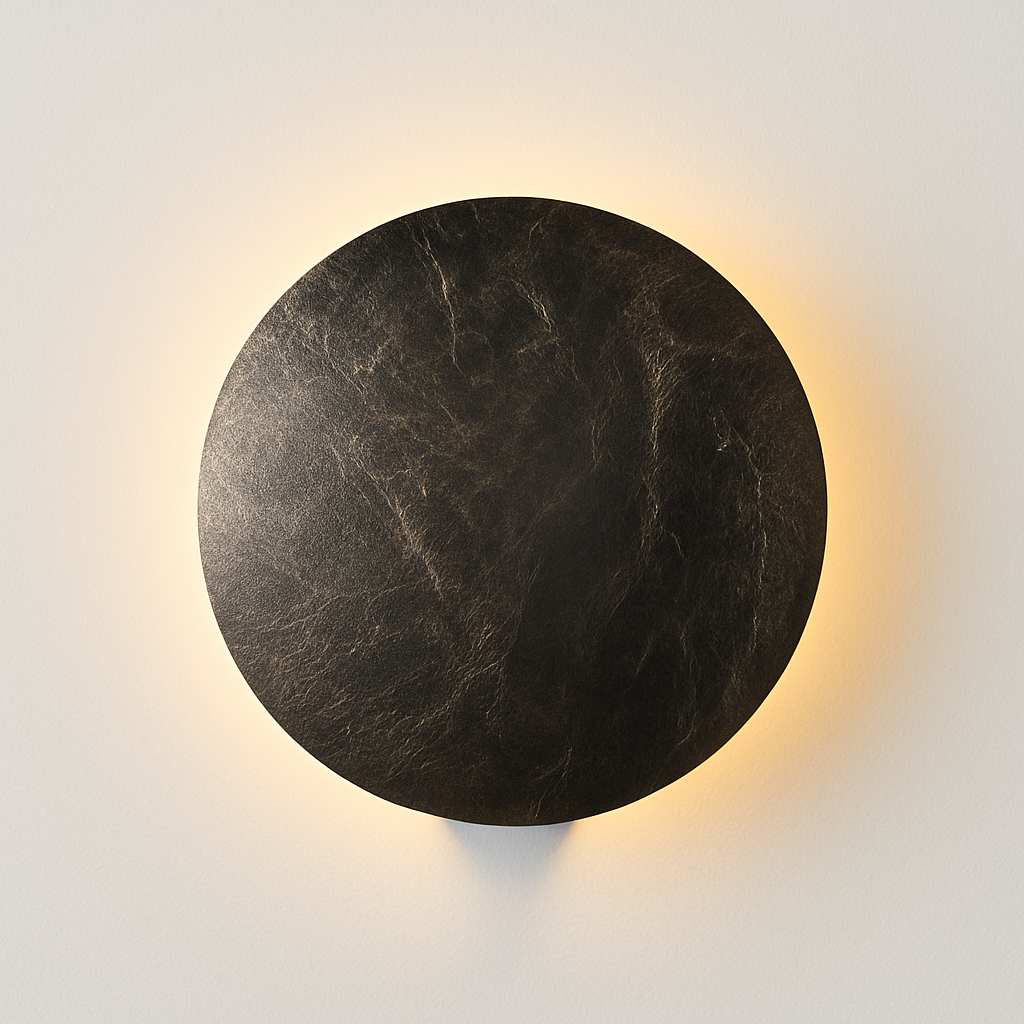 applique murale moderne en forme de lune design italien - vue 3 sur 7