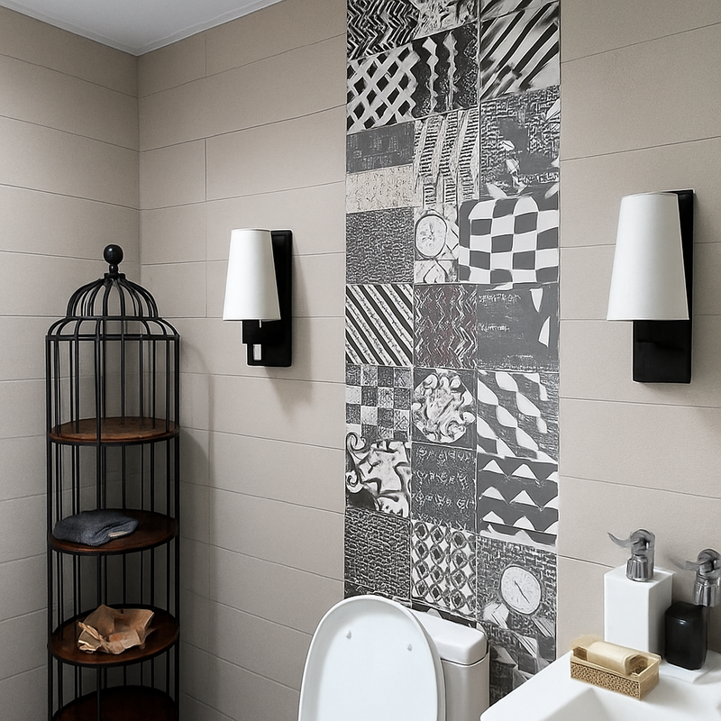 Applique murale moderne en tissu