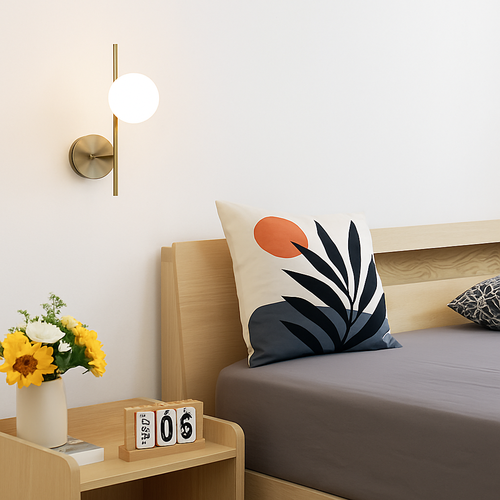 applique murale moderne en verre à led design créatif - vue 4 sur 10