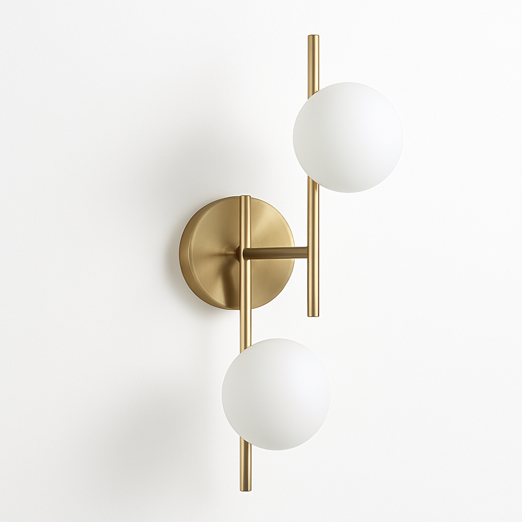 applique murale moderne en verre à led design créatif - vue 7 sur 10