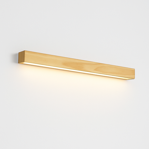 Applique murale moderne LED allongée en bois style Nordic - vue 7 sur 7