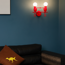Applique murale moderne LED bonhommes colorés style Cartoon