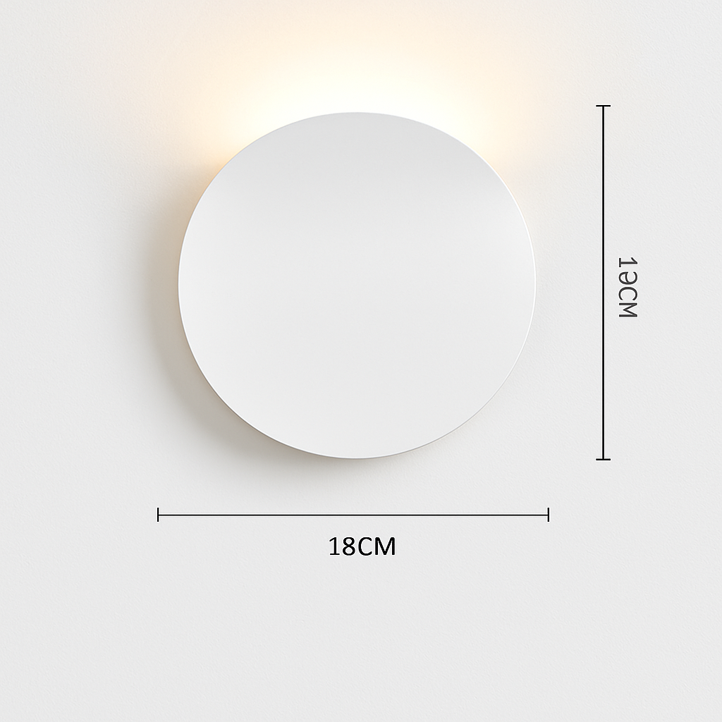 Applique murale moderne LED en forme de lune Moon - vue 8 sur 11