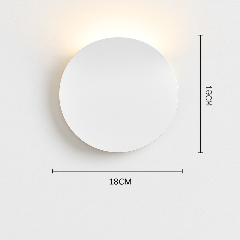 Applique murale moderne LED en forme de lune Moon