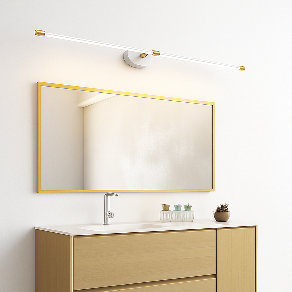 Applique murale moderne LED pour grand miroir Aleena - vue 6 sur 7