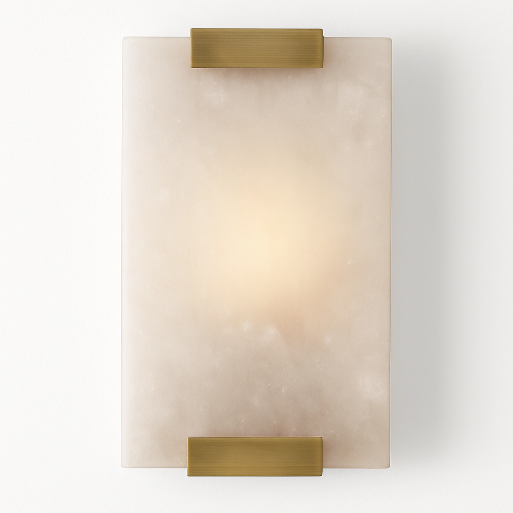 Applique murale moderne LED rectangulaire en marbre Zinerva - vue 5 sur 8