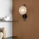 Applique murale nordique en verre transparent gris blanc