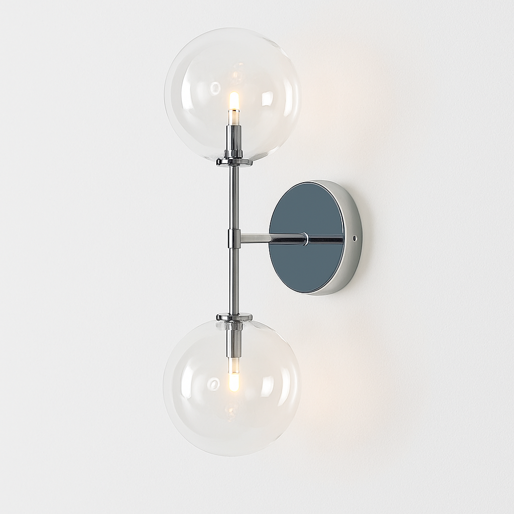 applique murale ronde en verre style post-moderne nordique - vue 5 sur 12