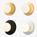 applique murale ronde moderne en verre style nordique