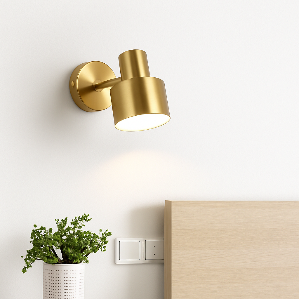 applique murale rotative en métal design pour intérieur élégant - vue 5 sur 10