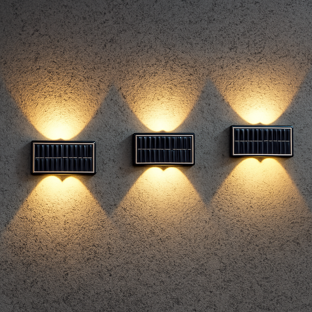 applique murale solaire extérieure led étanche pour jardin et balcon - vue 4 sur 13