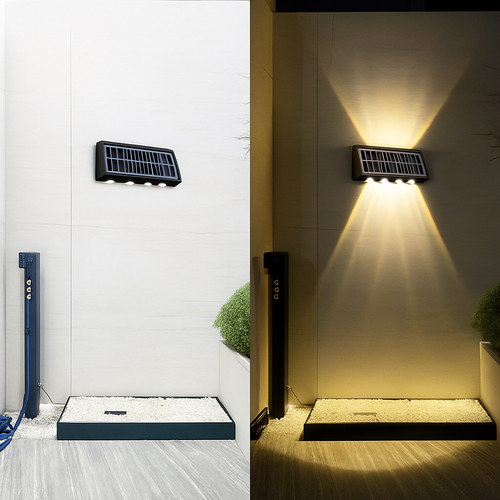 applique murale solaire extérieure led étanche pour jardin et balcon