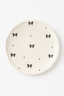 assiette a gateau ceramique style coreen motif floral