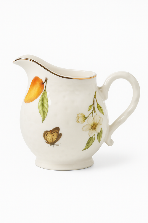 Assiette ceramique motif citron style europeen pour cuisine