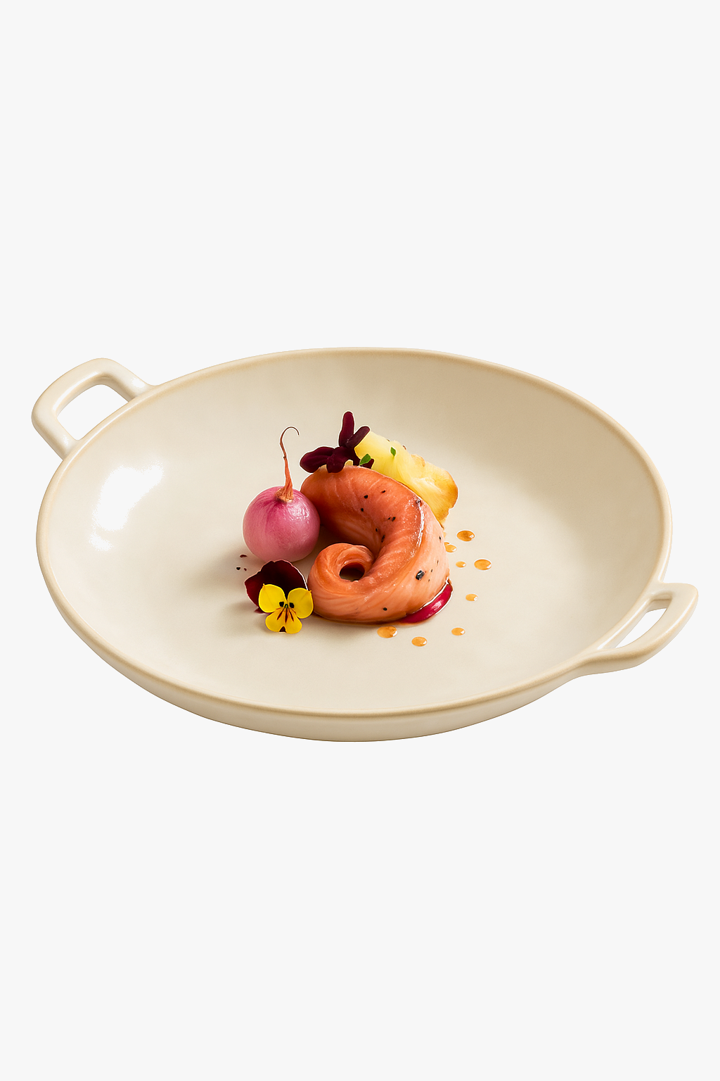 assiette ceramique vintage double oreille motif marteau cuisine