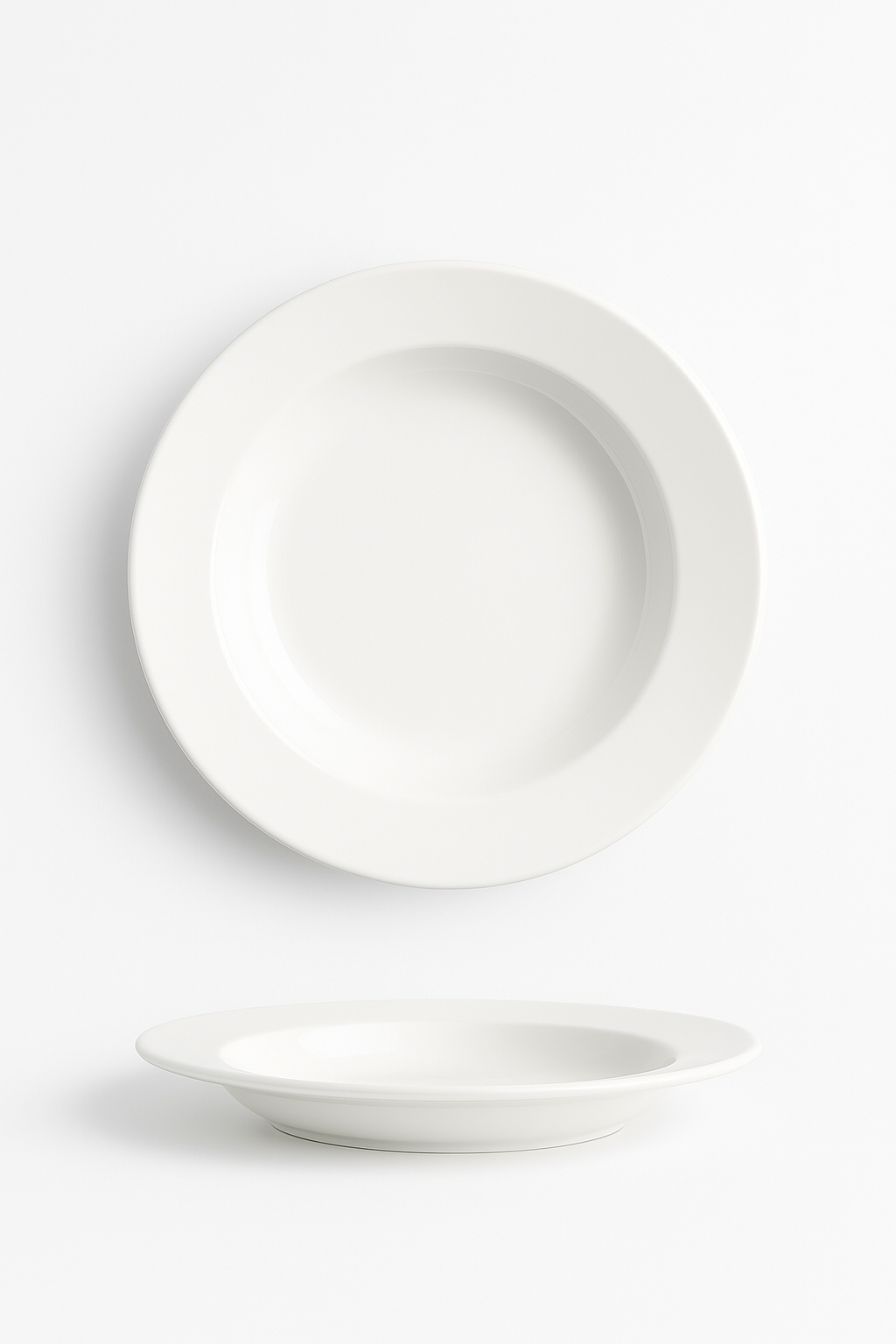 Assiette creuse en céramique style minimaliste pour soupe - vue 2 sur 3