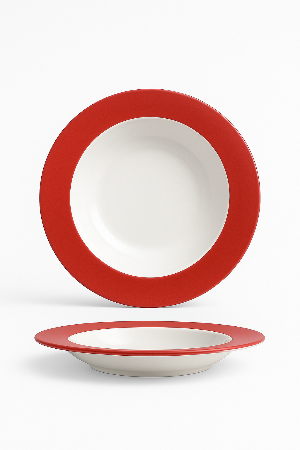 Assiette creuse en céramique style restaurant pour pâtes - vue 2 sur 3