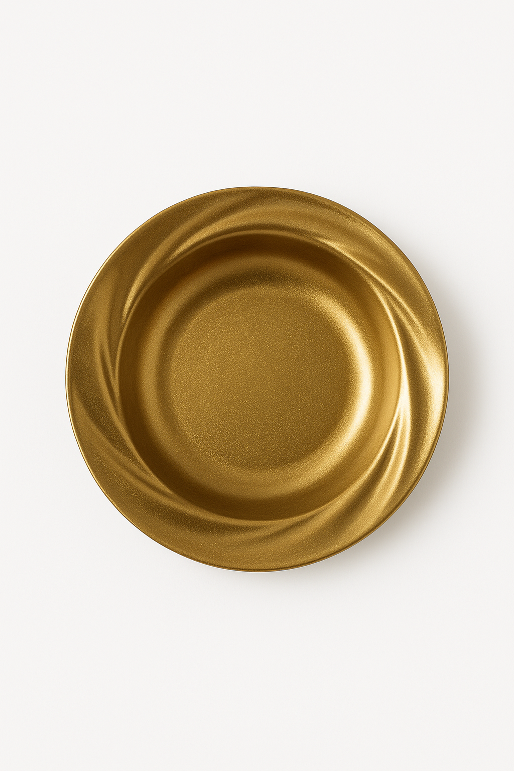 Assiette creuse retro acier inoxydable style restaurant - vue 2 sur 3