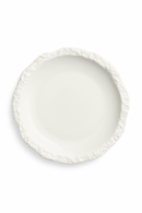 Assiette plate céramique forme irrégulière style moderne cuisine