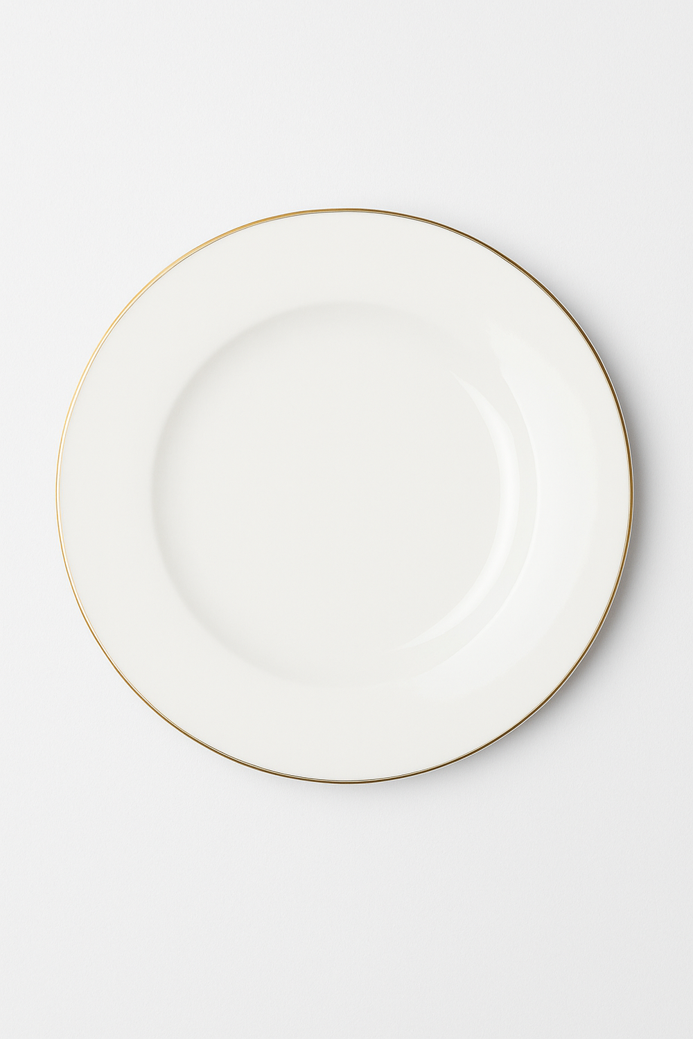 Assiette plate céramique motif cloche bordure 26cm