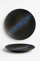 Assiette plate ceramique style japonais retro pour pates