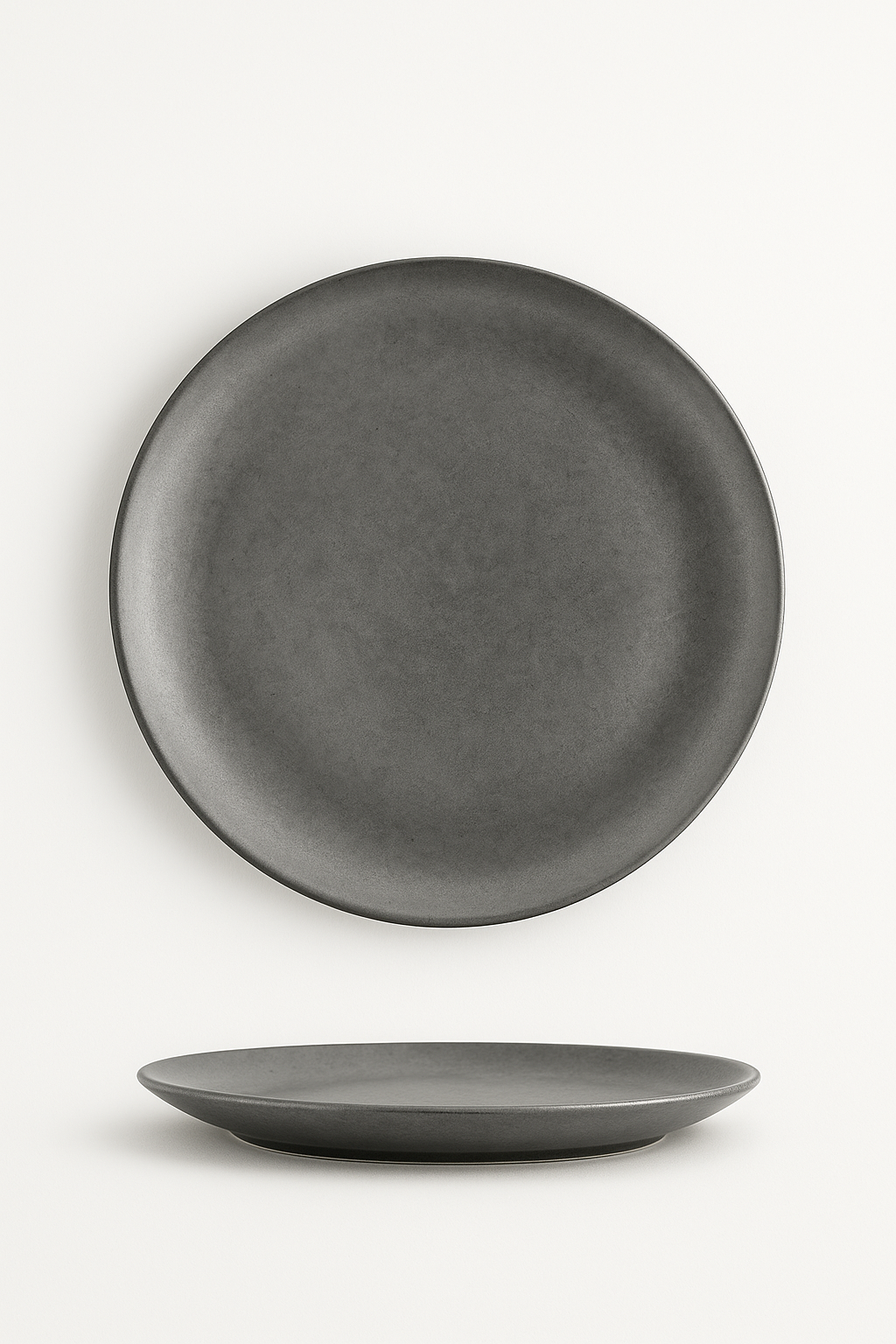 Assiette plate inox style industriel vintage camping western
