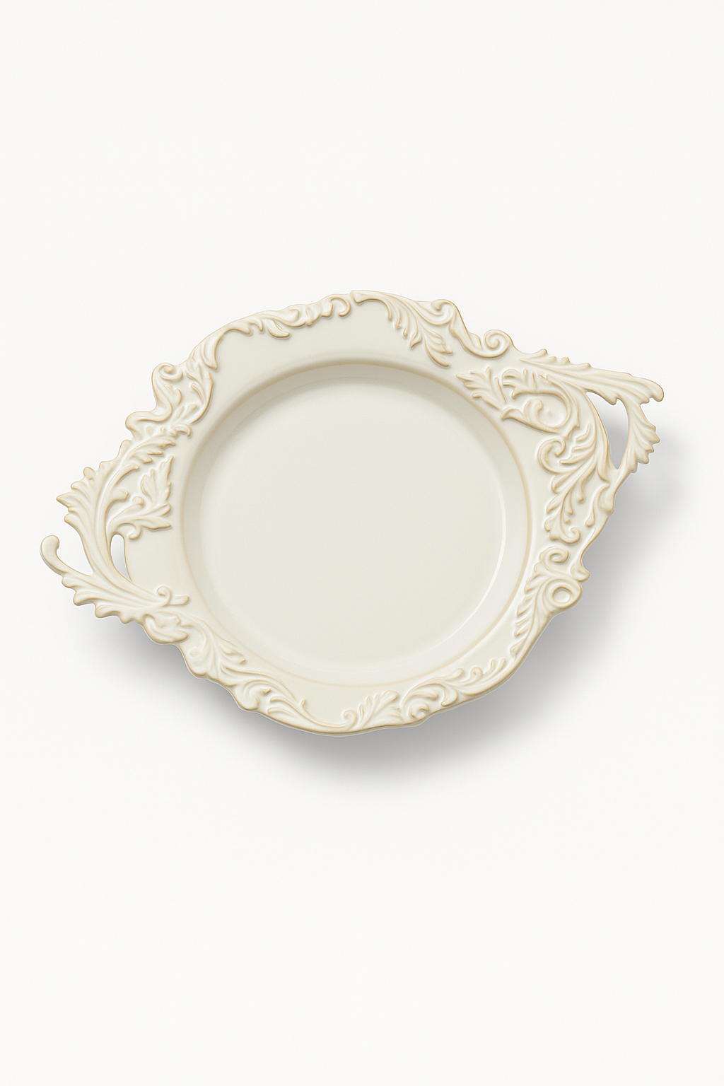 Assiette retro française ceramique pour pates dessert luxe - vue 2 sur 3
