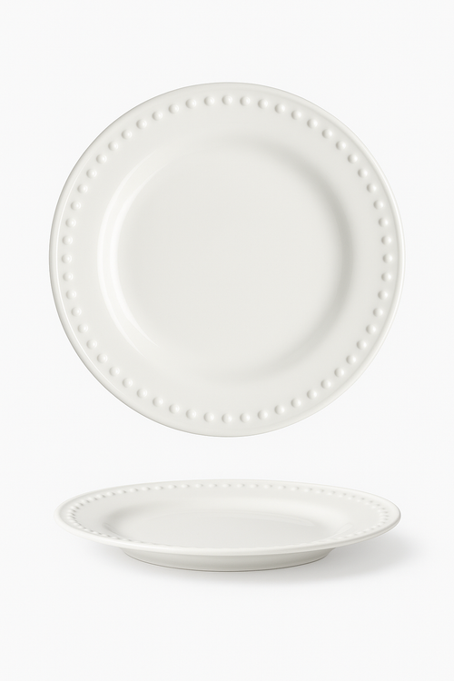 Assiette ronde en céramique style rétro vaisselle décorative