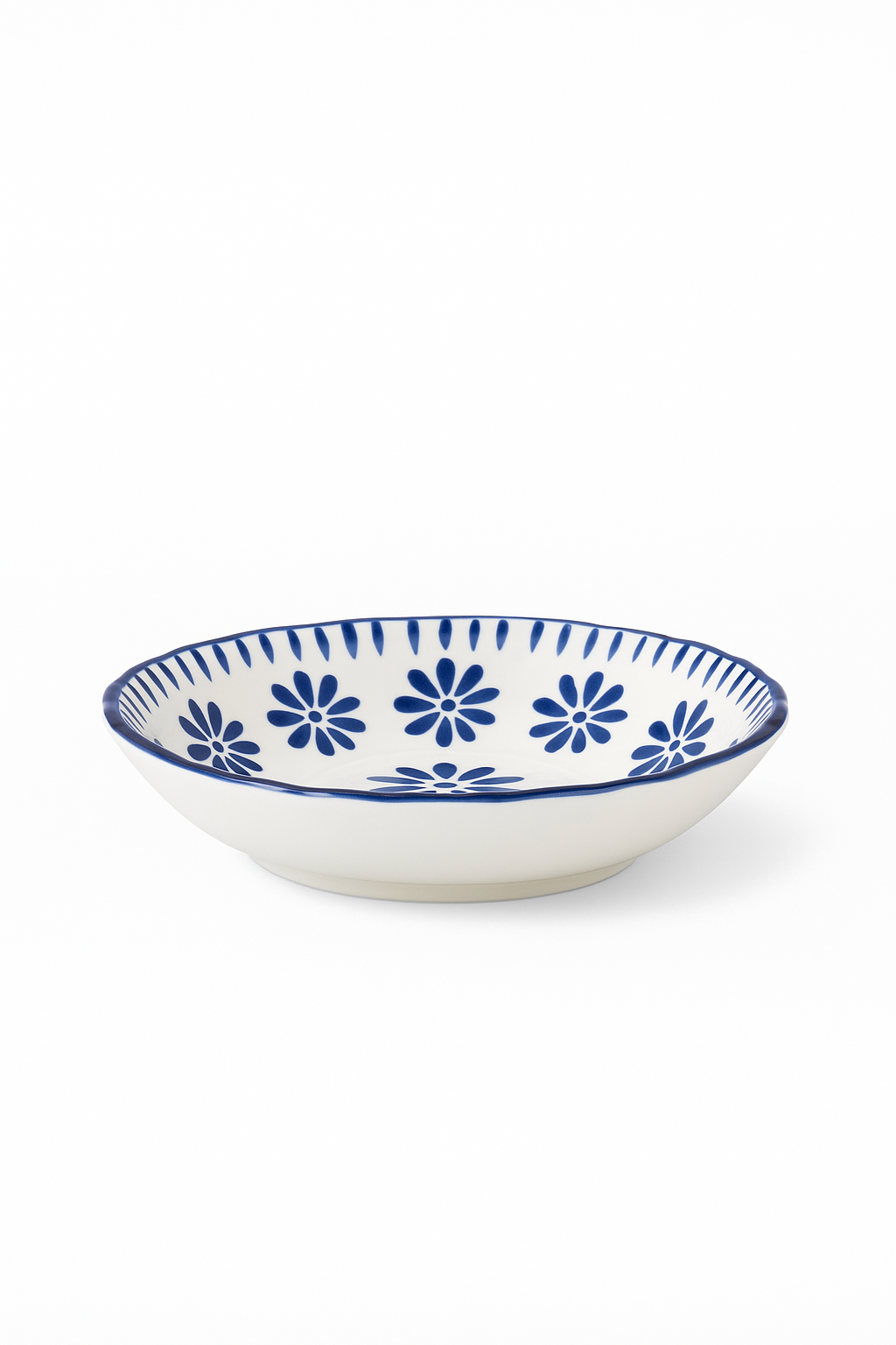 Assiettes à poisson en porcelaine style chinois floral - vue 2 sur 2
