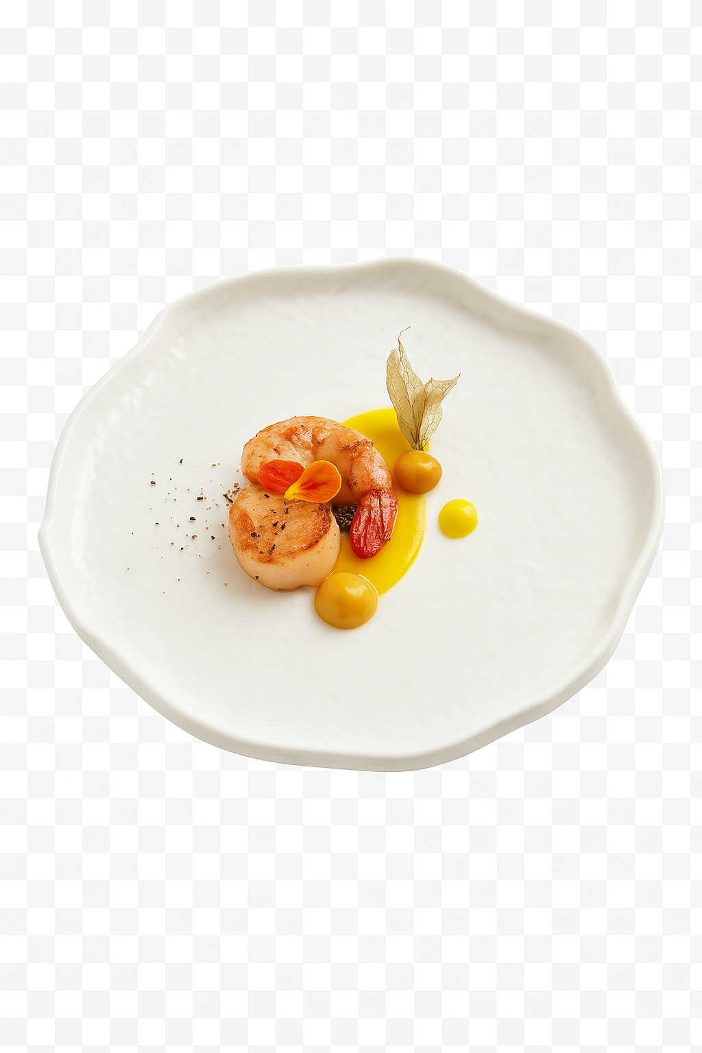 Assiettes céramique forme irrégulière style moderne cuisine - vue 3 sur 2