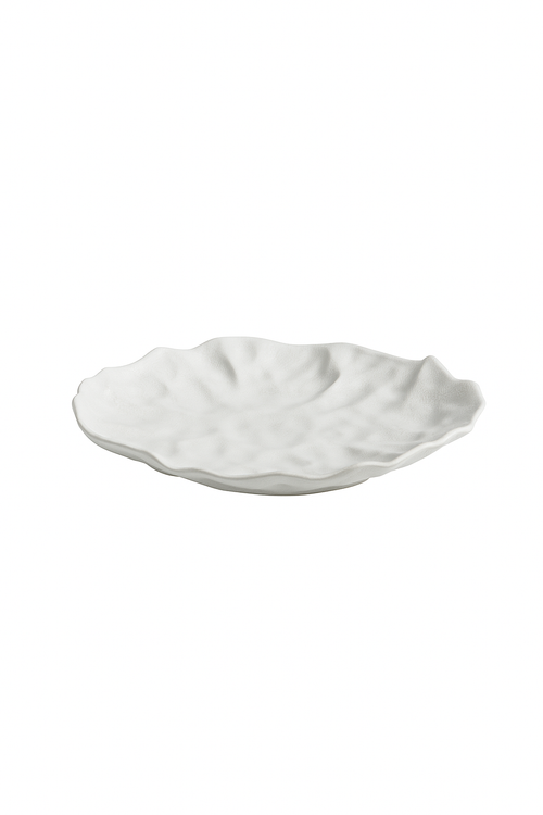 Assiettes creuses ceramique texture ridee style artisanal
