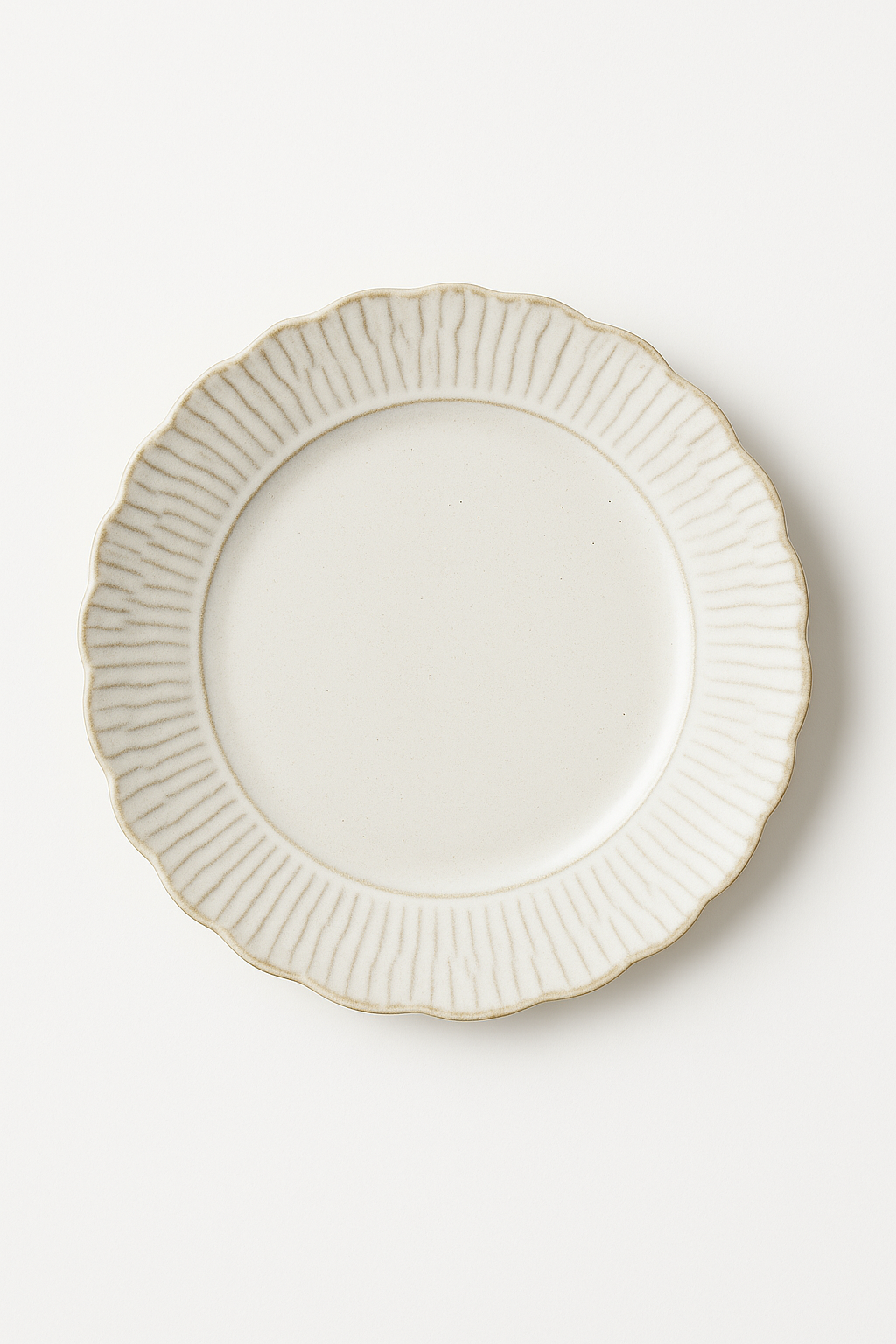 Assiettes plates ceramique relief retro pour restaurant desserts