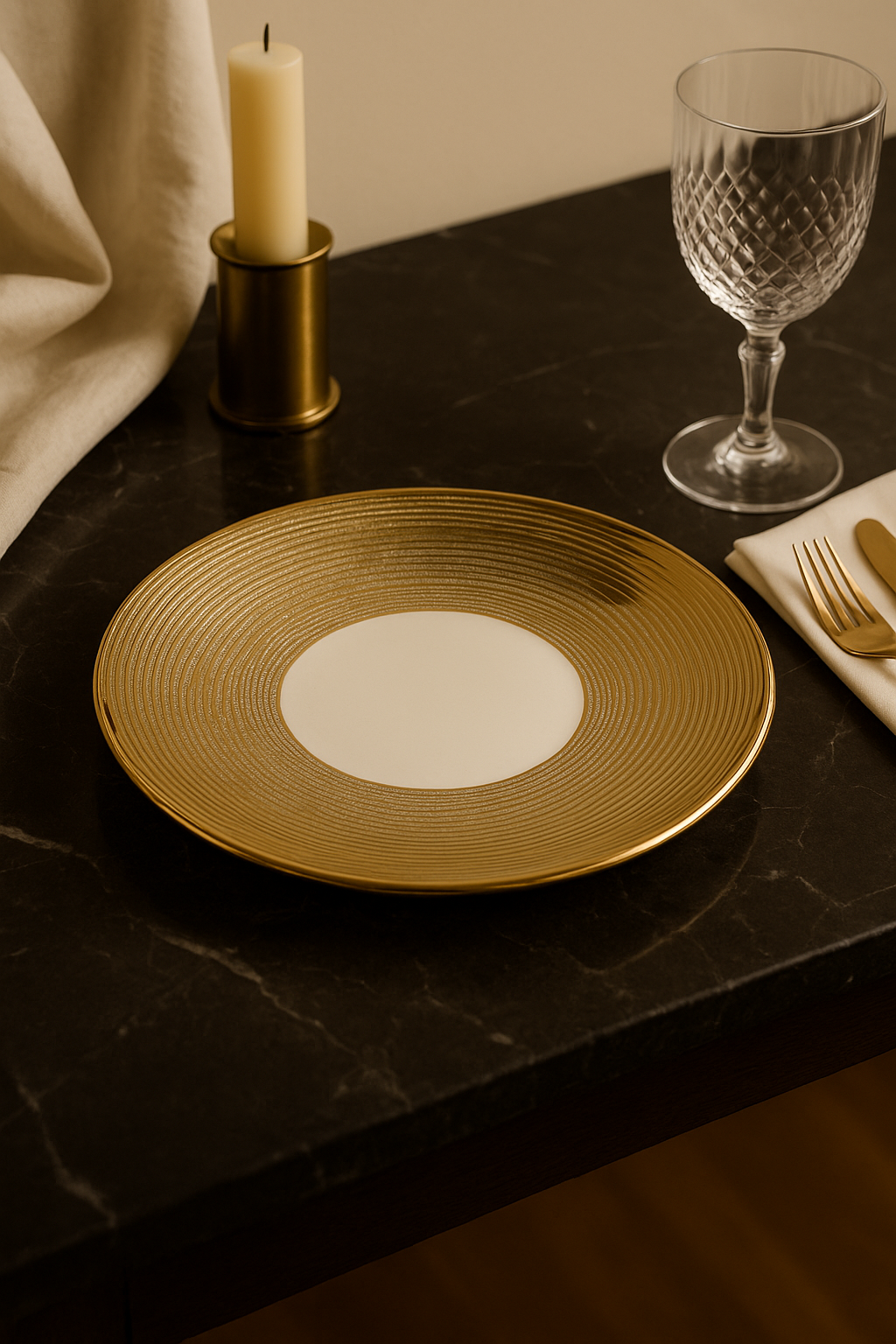 Assiettes plates ceramique style japonais motif sauce restaurant - vue 3 sur 3