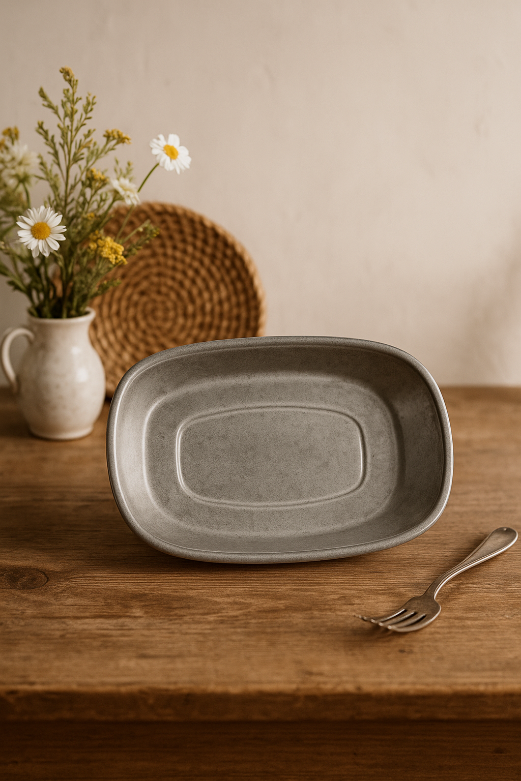 Assiettes plates inox style nordique vintage pour barbecue - vue 3 sur 3