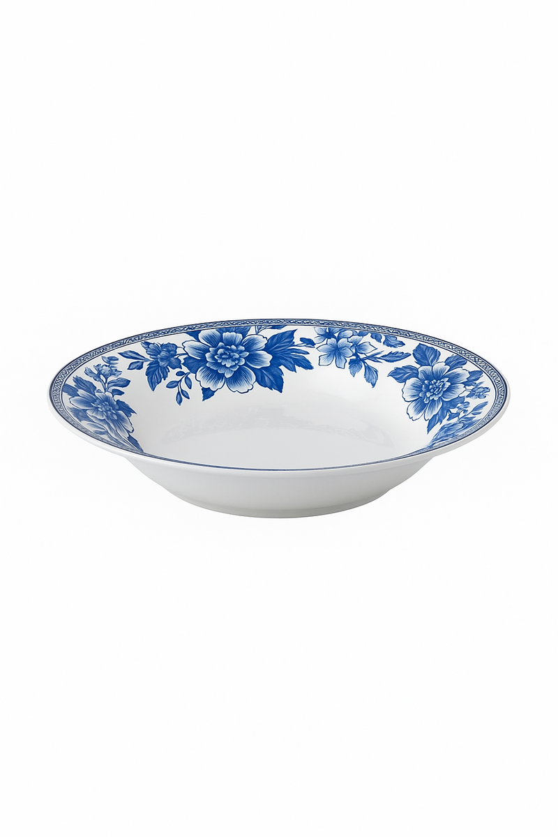 Assiettes porcelaine Jingdezhen motifs floraux style chinois