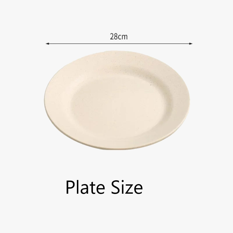 Assiettes style nordique en polypropylène légères et durables